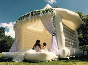 You can now order bespoke wedding bouncy castles for your big day