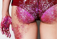 It seems like glitter bums are the new festival accessory