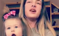 One-year-old Irish girl blown away by her mammy’s singing voice