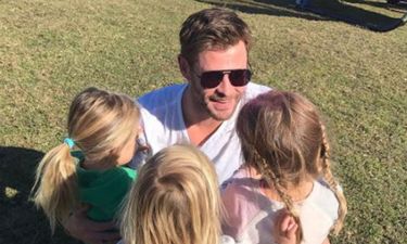 Chris Hemsworth dancing to Miley Cyrus with his kids is what we needed to see today