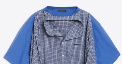Balenciaga are now charging €1,072 to wear a shirt that looks like you got ready in a rush