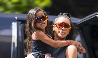 Kim Kardashian is under fire for straightening five-year-old North’s hair