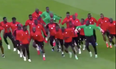 The Senegal team have the happiest warm-up routine that you’ll ever see