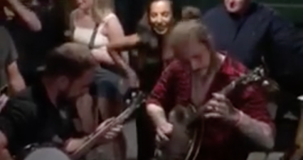 Post Malone looked like he’s having the time of his life at a trad session in Dublin
