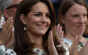 Duchess Kate is wearing a stunning yellow dress very similar to Meghan’s today at Wimbledon