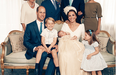 Such a cute moment between Princess Charlotte and Prince Louis at his christening