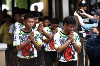 Thai boys give first interview since been rescued from the flooded cave