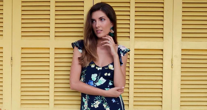 This Irish model just got married in a white jumpsuit and we are WEAK