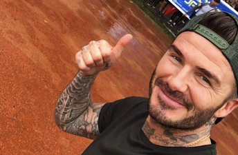 Fans have noticed the most adorable thing about David Beckham’s throwback snap