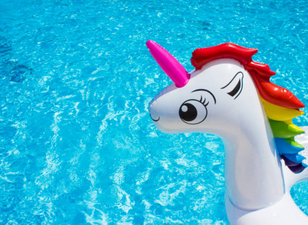 Police had to rescue women trapped on unicorn pool float… and yeah, that’d be us
