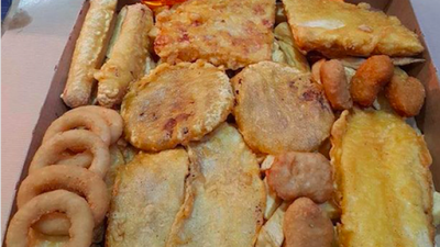 A chipper is selling this ridiculous 7,000 calorie box of carbs