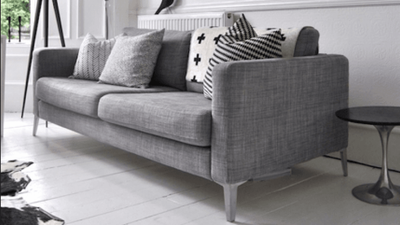 This secret (and SERIOUSLY simple) trick will totally transform your IKEA sofa