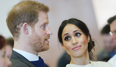 Prince Harry and Meghan Markle bid an emotional farewell at the palace today