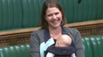 UK politician Jo Swinson makes history by bringing baby boy to parliament debate