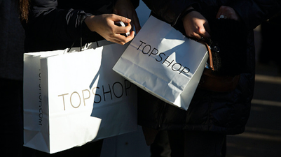 We’ll be wearing this €60 Topshop dress with tights and boots ALL season