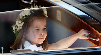 Princess Charlotte looks unimpressed by Prince George’s antics in latest snap of the pair