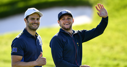 10 images of Jamie Dornan and Niall Horan playing golf because we REALLY love the sport