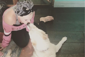 Pink pays the sweetest tribute after her dog, Frangelica, dies
