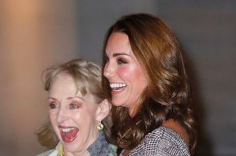 OK, we’re not too sure about Kate’s tweed midi dress (but her Jimmy Choos are FAB)