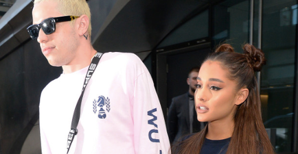 Pete Davidson actually spoke about splitting from Ariana Grande weeks ago and um, awkward