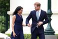 Meghan Markle shows off her growing baby bump in gorgeous blue dress