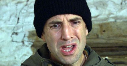 Emmerdale’s Sam Dingle just shared a topless picture on Twitter and he is RIPPED