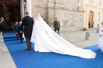 Germany’s Duchess Sophie has gotten married in a dress that’s IDENTICAL to Meghan’s