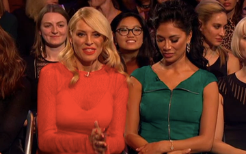 Strictly viewers spotted Nicole Scherzinger getting salty with Tess Daly last night