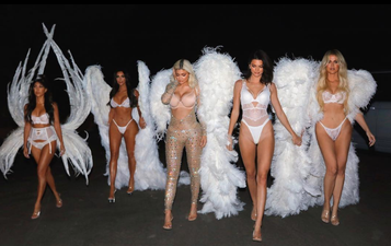 Here’s how the Kardashians’ Victoria’s Secret costumes looked on the runway models