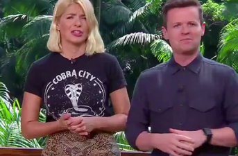 Dec made an awkward joke on I’m A Celeb’s first night and Holly’s face was a picture