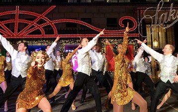 Saks close down Fifth Avenue to unveil their Christmas windows in New York