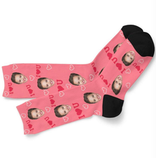 You can now buy your mate a pair of socks with your face on them