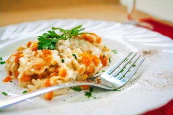 Butternut squash risotto is perfect for dinner AND to box up for lunch too