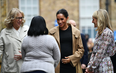 Midwife suggests that the shape of Meghan Markle’s bump reveals her baby’s gender