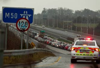Breaking: Chaos on roads as M50 CLOSES in both directions
