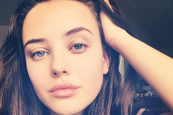 Katherine Langford just dyed her hair RED and wow, she looks different