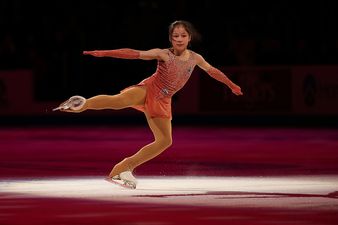 A 13-year-old girl has made history by becoming the youngest ever US skating champ