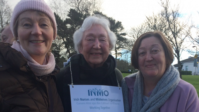 86-year-old former nurse joins strike in Waterford