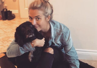 Can dogs sense if you’re pregnant? Judging from Gemma Atkinson’s latest pic people seem to think so