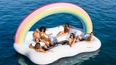 A pool float that the entire squad can chill on is here and we’re screaming for summer