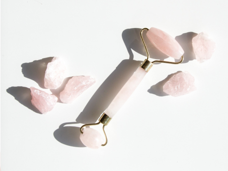 rose quartz roller