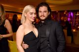 Emilia Clarke showed up during Kit Harington’s SNL monologue, and it was actually gas