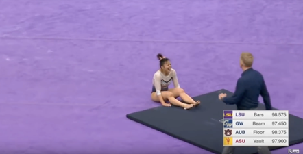 US gymnast Sam Cerio breaks both her legs in terrifying video of floor routine