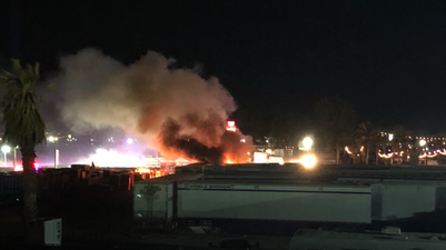 Festival-goers told to run as fire breaks out at Coachella overnight