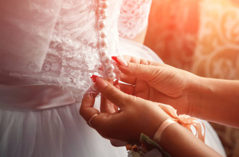 Wedding dress ripped to shreds online for looking like a used tampon