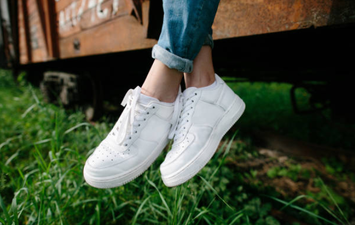 This simple hack for cleaning dirty white shoes has made our lives SO much easier