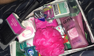 People are weak over the thoughtful sleepover basket this guy made for his girlfriend