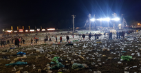 Shocking images show the amount of plastic left at Slane over the weekend