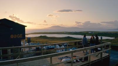 End your festival on a high with a helicopter detour to this dreamy sea-side lodge