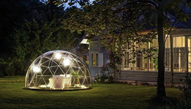 You can now buy a glamping dome for your back garden that fits about four people